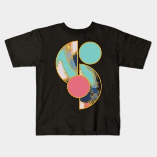 Bright vibrant modern earth tones colors unique original contemporary art 373 Abstract Kids T-Shirt